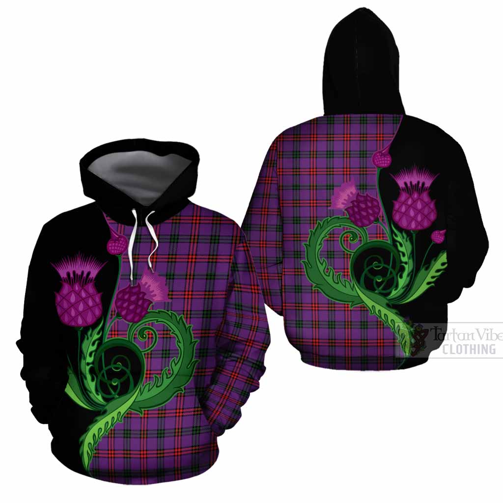 Montgomery Tartan Cotton Hoodie Traditional Scottish Thistle