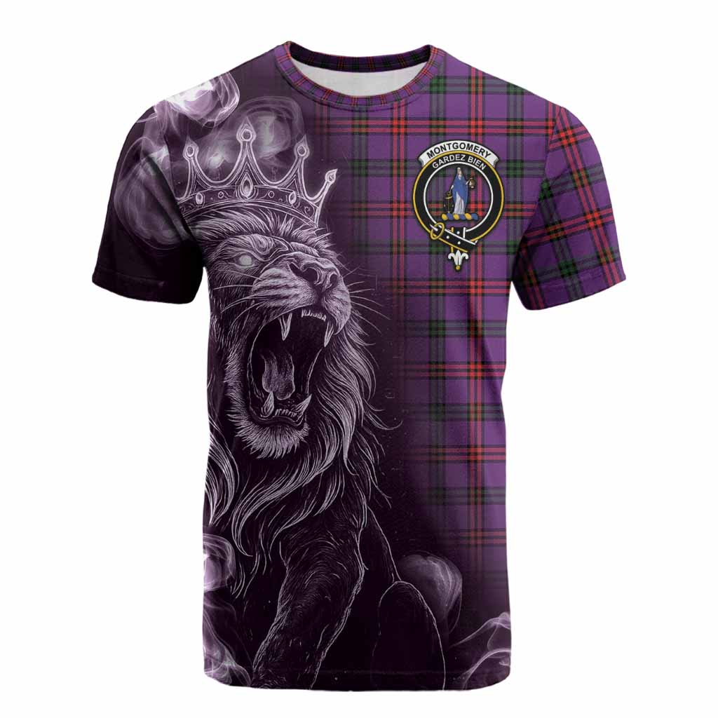 Montgomery Tartan Cotton T-shirt Roaring Lion Heritage