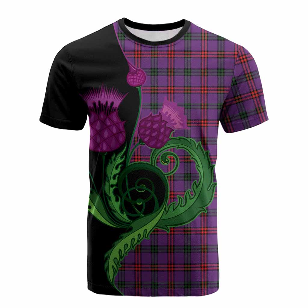 Montgomery Tartan Cotton T-shirt Traditional Scottish Thistle