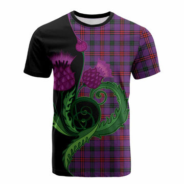 Montgomery Tartan Cotton T-shirt Traditional Scottish Thistle