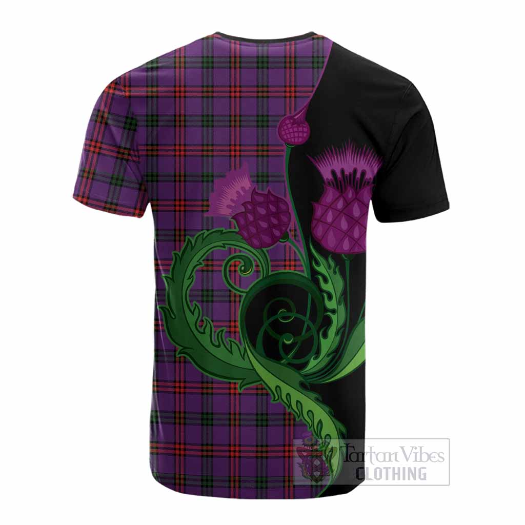 Montgomery Tartan Cotton T-shirt Traditional Scottish Thistle
