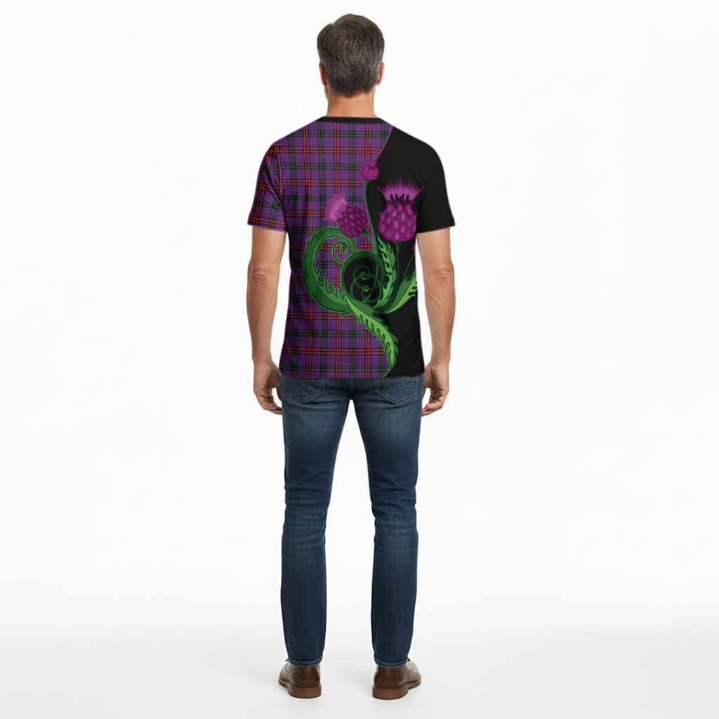 Montgomery Tartan Cotton T-shirt Traditional Scottish Thistle