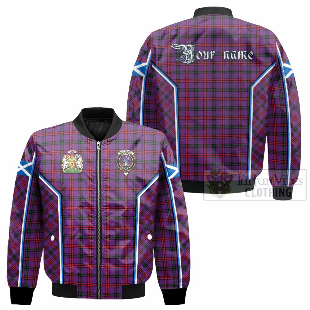 Montgomery Tartan Crest Bomber Jacket Scotland Coat of Arm Flag Style - Tartan Vibes Clothing