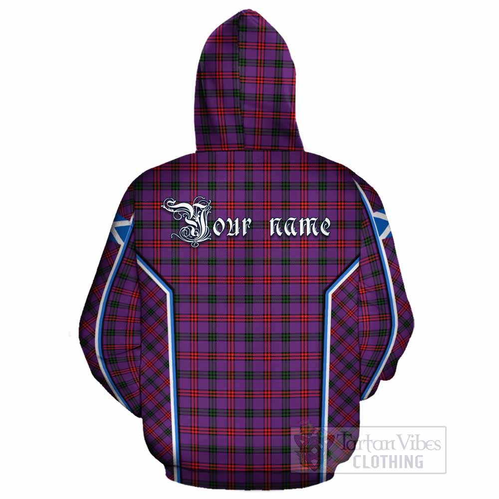 Montgomery Tartan Crest Cotton Hoodie Scotland Coat of Arm Flag Style - Tartan Vibes Clothing