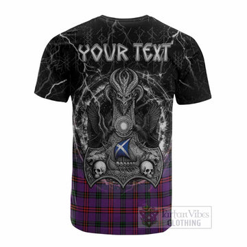 Montgomery Tartan Crest Cotton T-shirt Celtic Odin's Raven Legacy