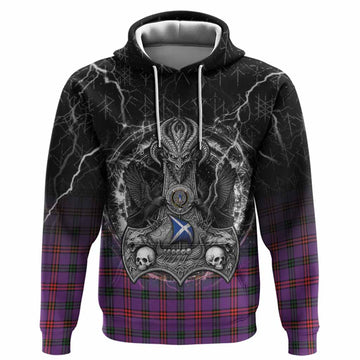Montgomery Tartan Crest Hoodie Celtic Odin's Raven Legacy