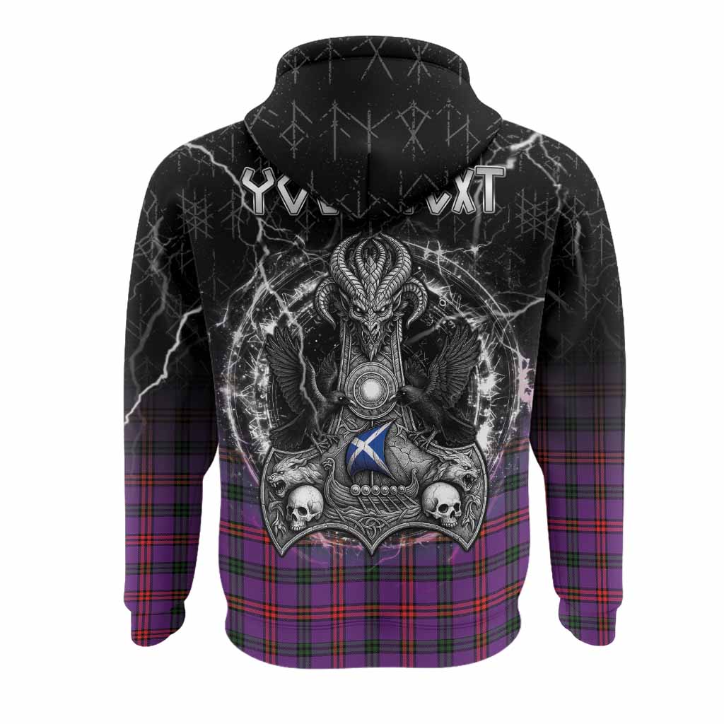 Montgomery Tartan Crest Hoodie Celtic Odin's Raven Legacy