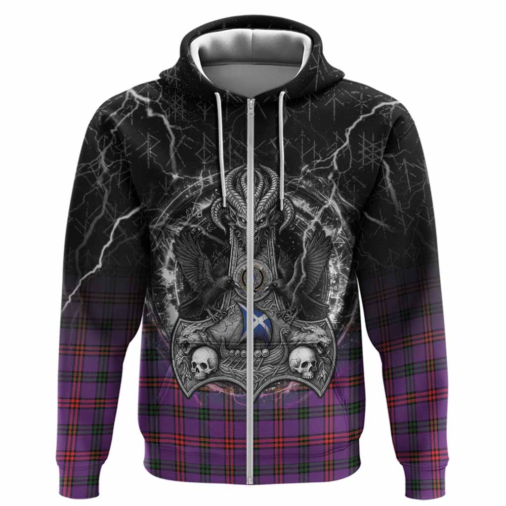 Montgomery Tartan Crest Hoodie Celtic Odin's Raven Legacy