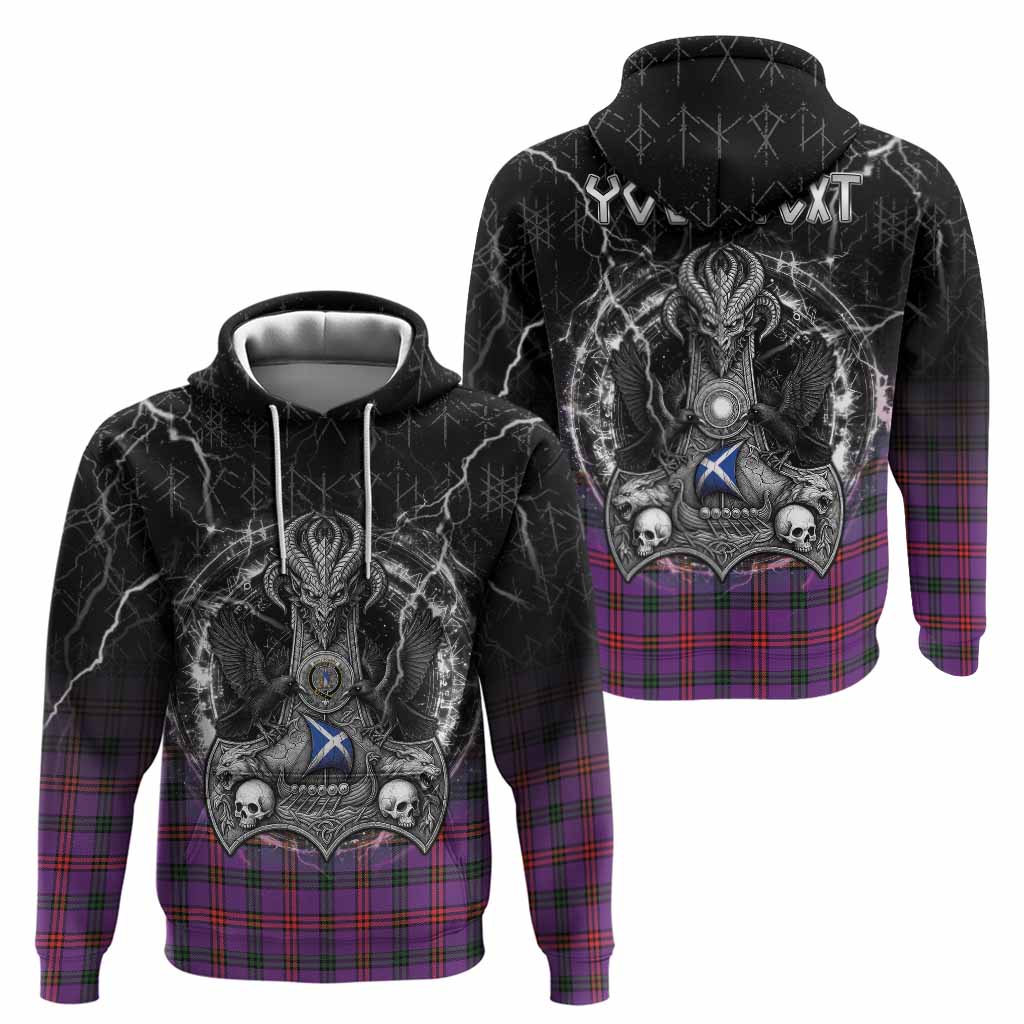 Montgomery Tartan Crest Hoodie Celtic Odin's Raven Legacy