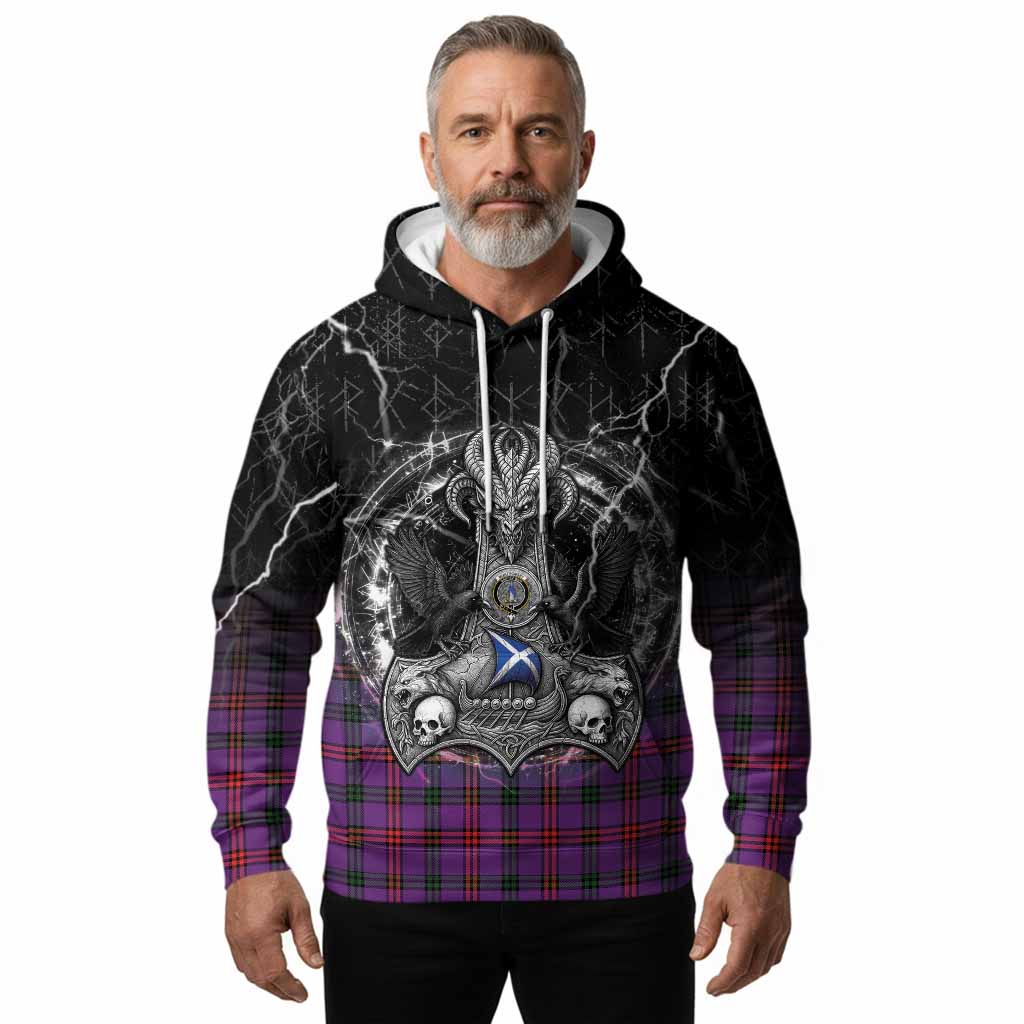 Montgomery Tartan Crest Hoodie Celtic Odin's Raven Legacy