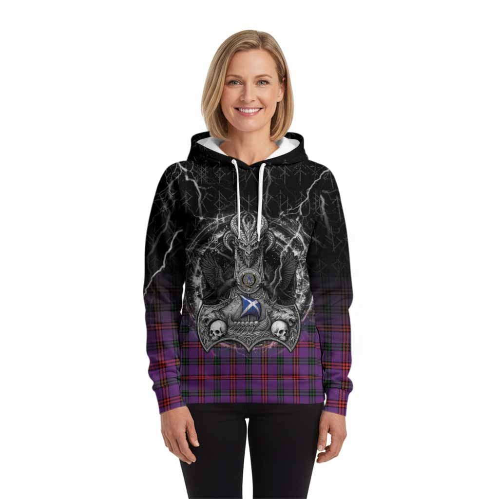 Montgomery Tartan Crest Hoodie Celtic Odin's Raven Legacy