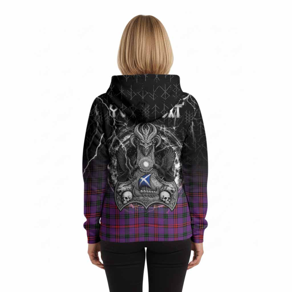 Montgomery Tartan Crest Hoodie Celtic Odin's Raven Legacy