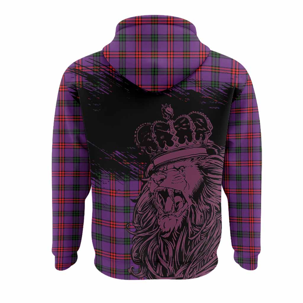 Montgomery Tartan Crest Hoodie Crowned Lion Heritage Style