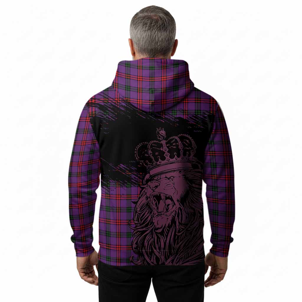 Montgomery Tartan Crest Hoodie Crowned Lion Heritage Style