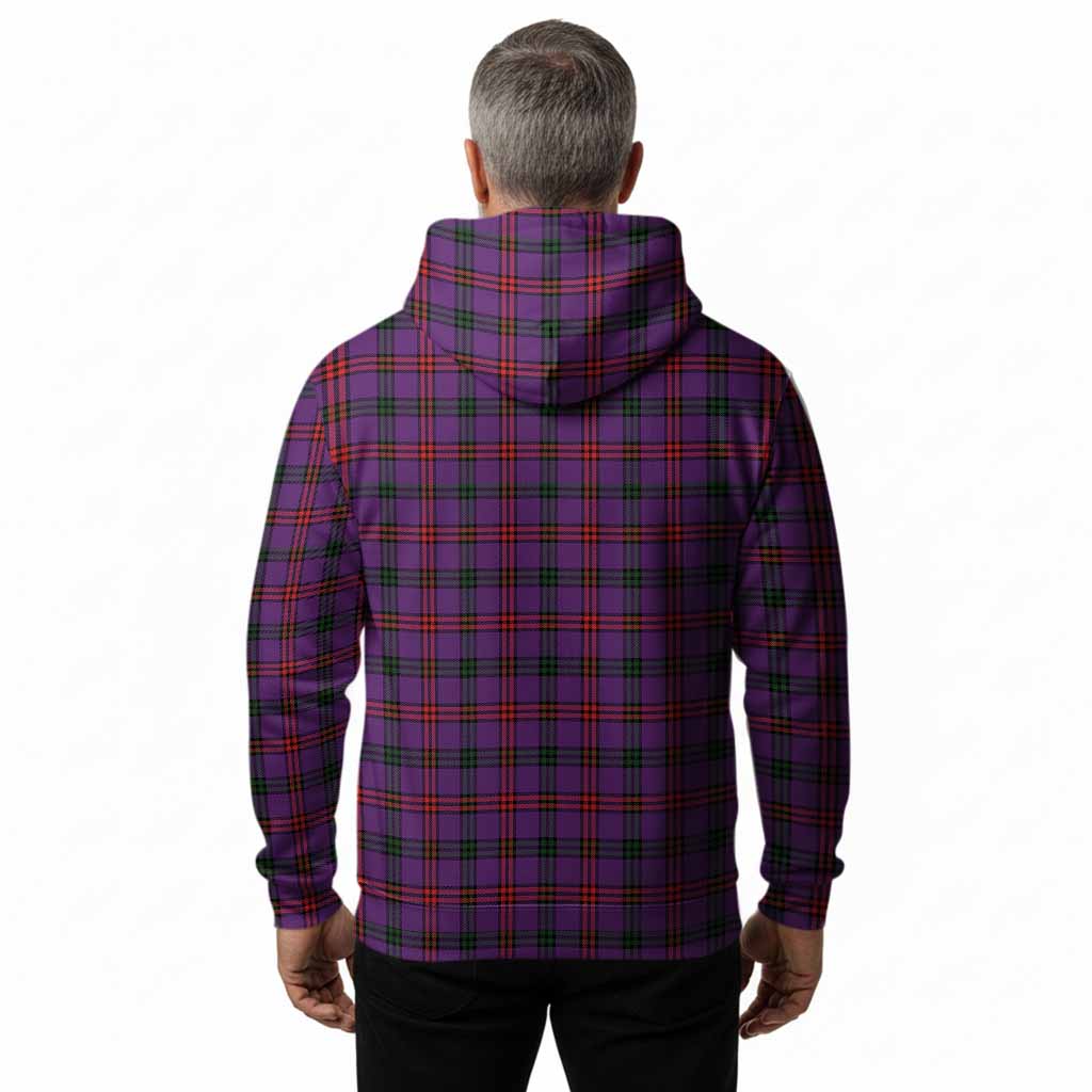 Montgomery Tartan Crest Hoodie Ferocious Lion Style