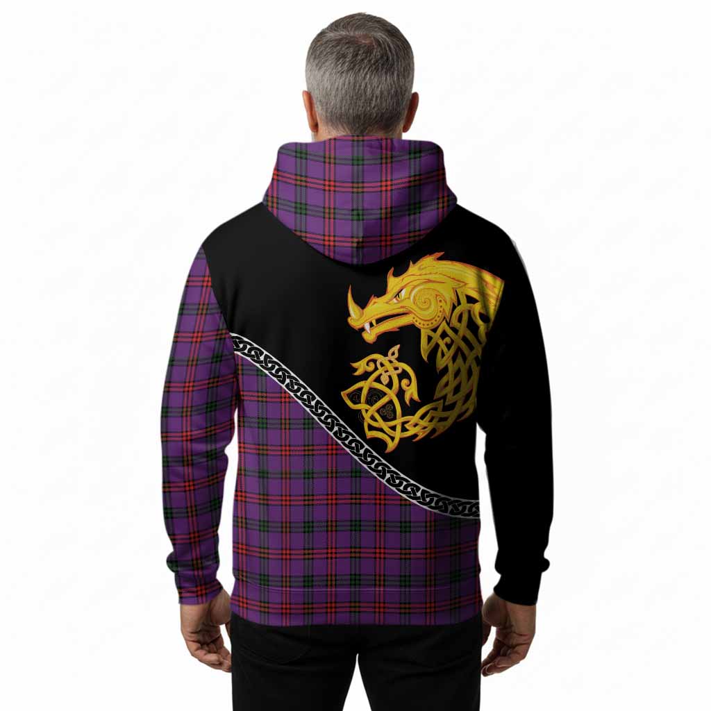 Montgomery Tartan Crest Hoodie Legendary Dragon Knot Half Style