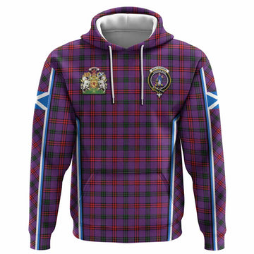 Montgomery Tartan Crest Hoodie Scotland Coat of Arm Flag Style - Tartan Vibes Clothing