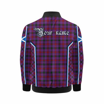 Montgomery Tartan Crest Kid Bomber Jacket Scotland Coat of Arm Flag Style - Tartan Vibes Clothing