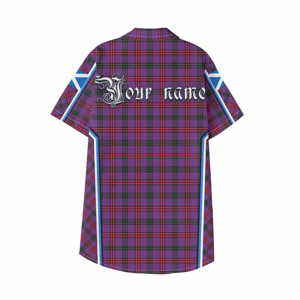 Montgomery Tartan Crest Kid Hawaiian Shirt Scotland Coat of Arm Flag Style - Tartan Vibes Clothing