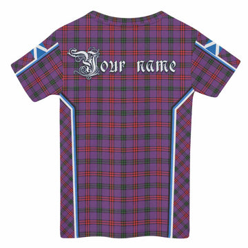 Montgomery Tartan Crest Kid T-shirt Scotland Coat of Arm Flag Style - Tartan Vibes Clothing