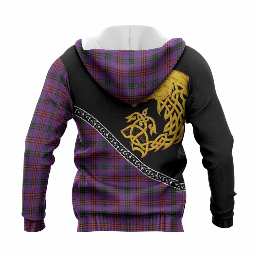 Montgomery Tartan Crest Knitted Hoodie Legendary Dragon Knot Half Style