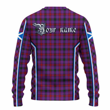 Montgomery Tartan Crest Knitted Sweater Scotland Coat of Arm Flag Style - Tartan Vibes Clothing