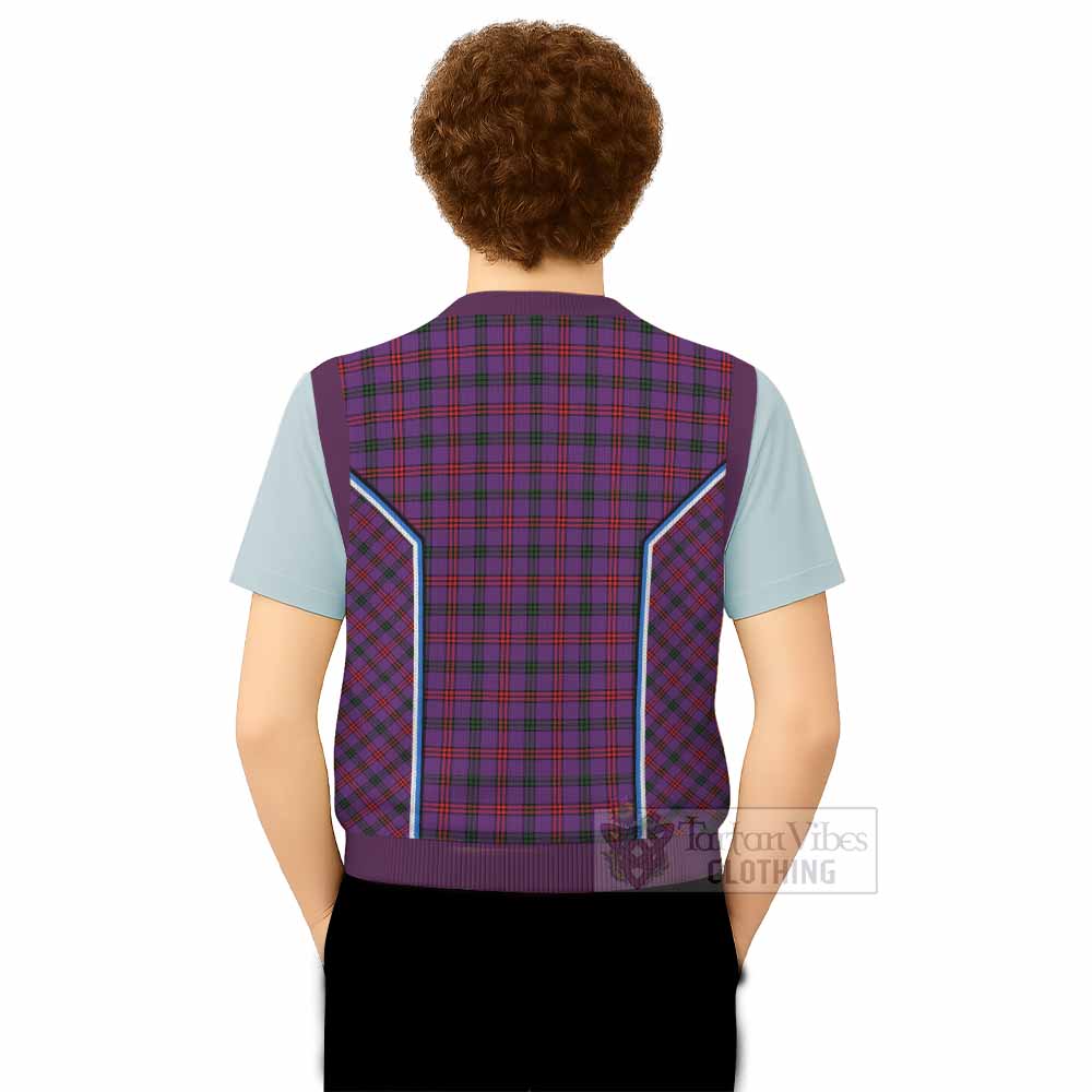 Montgomery Tartan Crest Knitted V-Neck Vest Scotland Coat of Arm Flag Style - Tartan Vibes Clothing