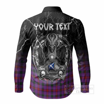 Montgomery Tartan Crest Long Sleeve Button Shirts Celtic Odin's Raven Legacy