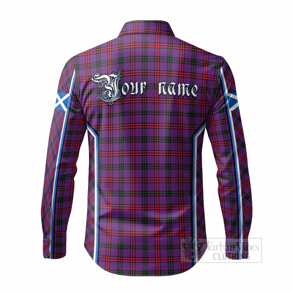 Montgomery Tartan Crest Long Sleeve Button Shirts Scotland Coat of Arm Flag Style - Tartan Vibes Clothing