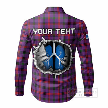 Montgomery Tartan Crest Long Sleeve Button Shirts Scotland In My Veins