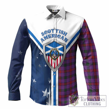 Montgomery Tartan Crest Long Sleeve Button Shirts Scottish-American Heritage