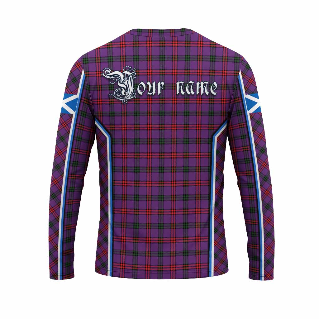 Montgomery Tartan Crest Long Sleeve T-Shirt Scotland Coat of Arm Flag Style - Tartan Vibes Clothing