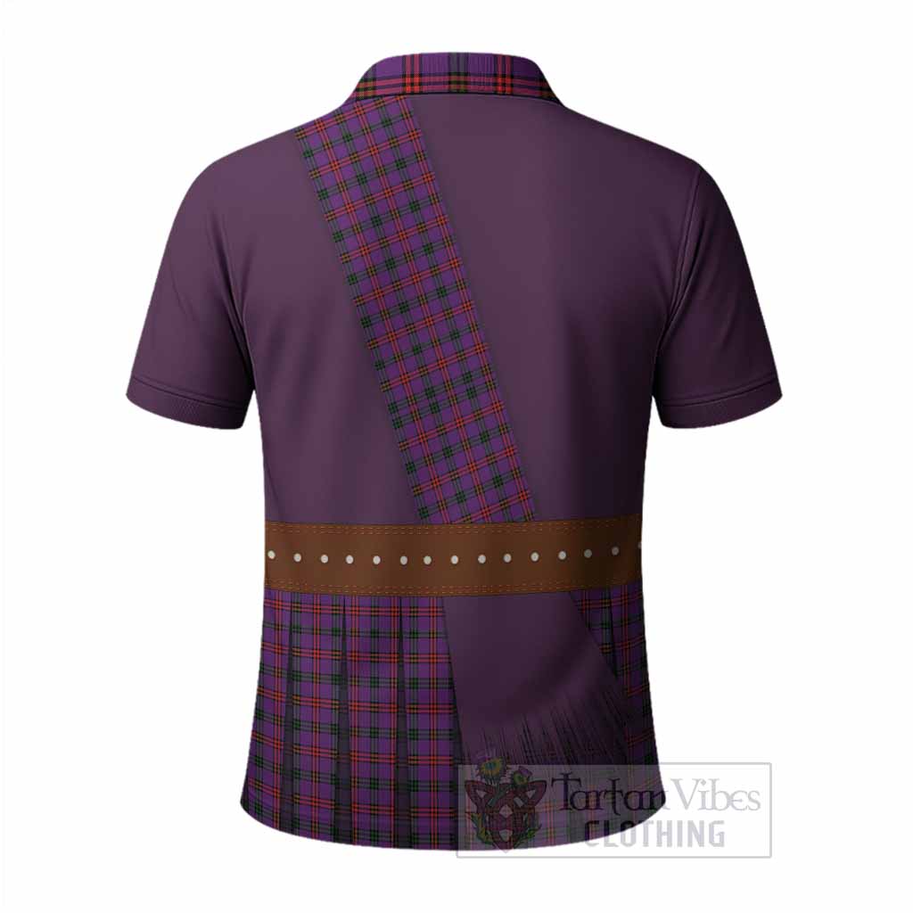 Montgomery Tartan Crest Polo Shirt Kilt Costume Style