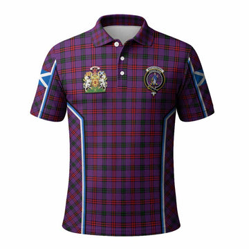 Montgomery Tartan Crest Polo Shirt Scotland Coat of Arm Flag Style - Tartan Vibes Clothing