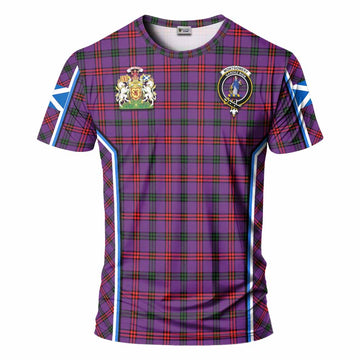 Montgomery Tartan Crest T-shirt Scotland Coat of Arm Flag Style - Tartan Vibes Clothing