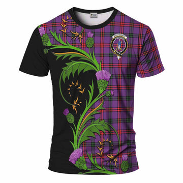 Montgomery Tartan Crest T-Shirt Scottish Thistle Pride Heritage Art