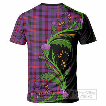 Montgomery Tartan Crest T-Shirt Scottish Thistle Pride Heritage Art