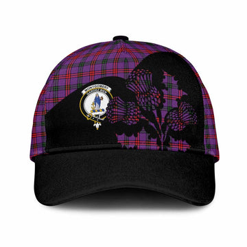 Montgomery Tartan Family Crest Classic Cap Scotland Thistle Floral Flag Style