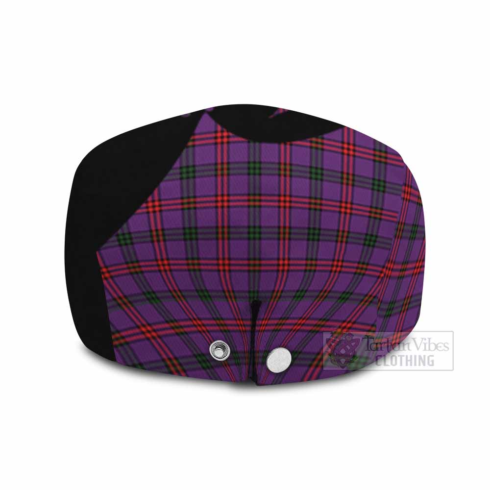 Montgomery Tartan Family Crest Flat Cap, Jeff Cap Scotland Thistle Floral