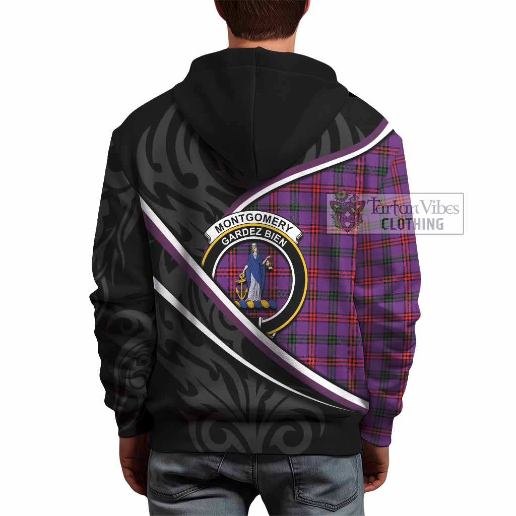 Montgomery Tartan Family Crest Hoodie Celtic Scottish Thistle Floral - Tartan Vibes Clothing
