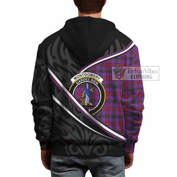 Montgomery Tartan Family Crest Hoodie Celtic Scottish Thistle Floral - Tartan Vibes Clothing