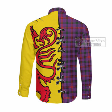 Montgomery Tartan Family Crest Long Sleeve Button Shirts Lion Rampant Honor