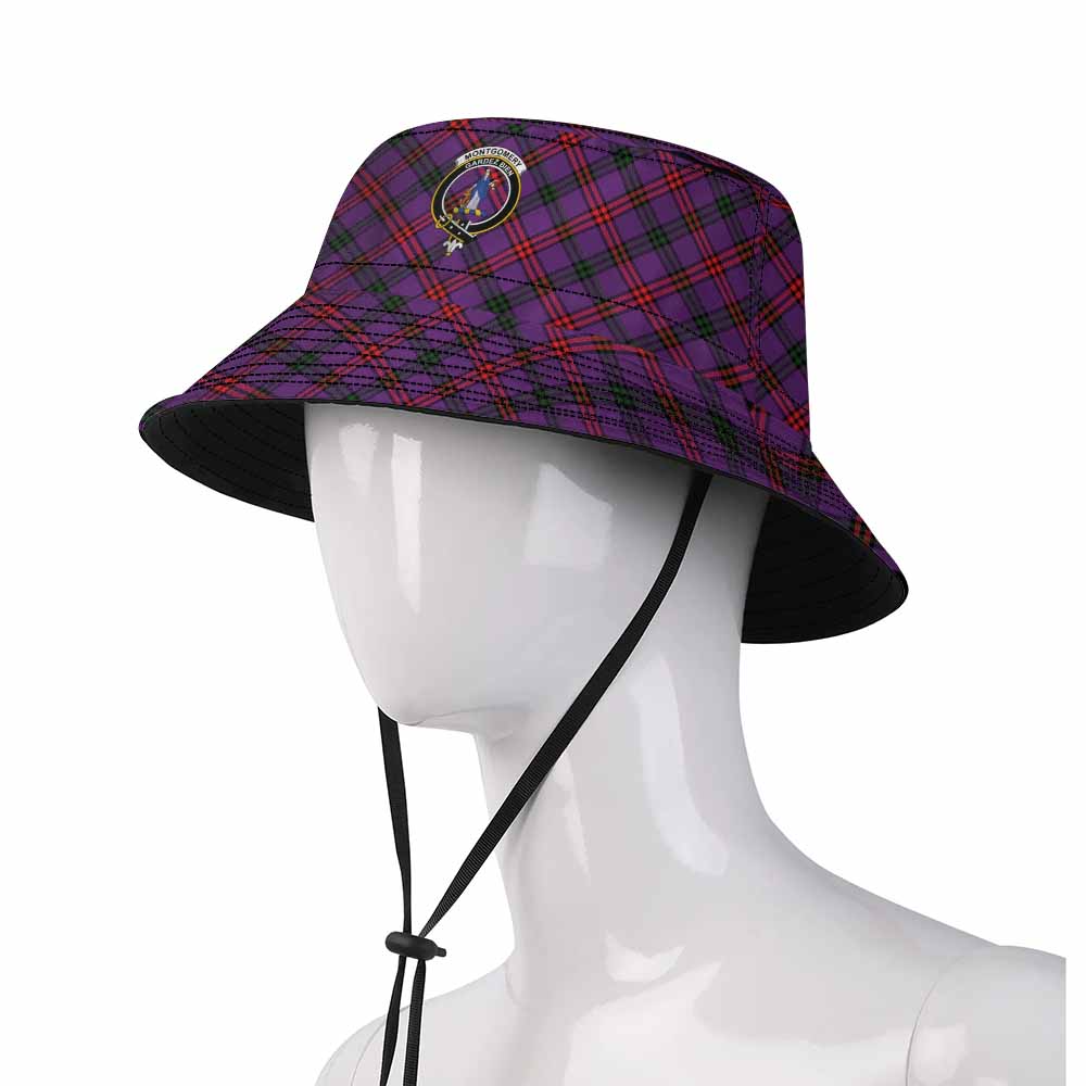 Montgomery Tartan Fishing Hat with Family Crest