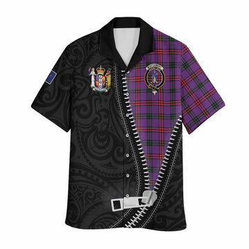 Montgomery Tartan Hawaiian Shirt New Zealand Pattern Unique Zipper Stylized