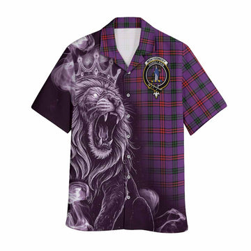 Montgomery Tartan Hawaiian Shirt Roaring Lion Heritage
