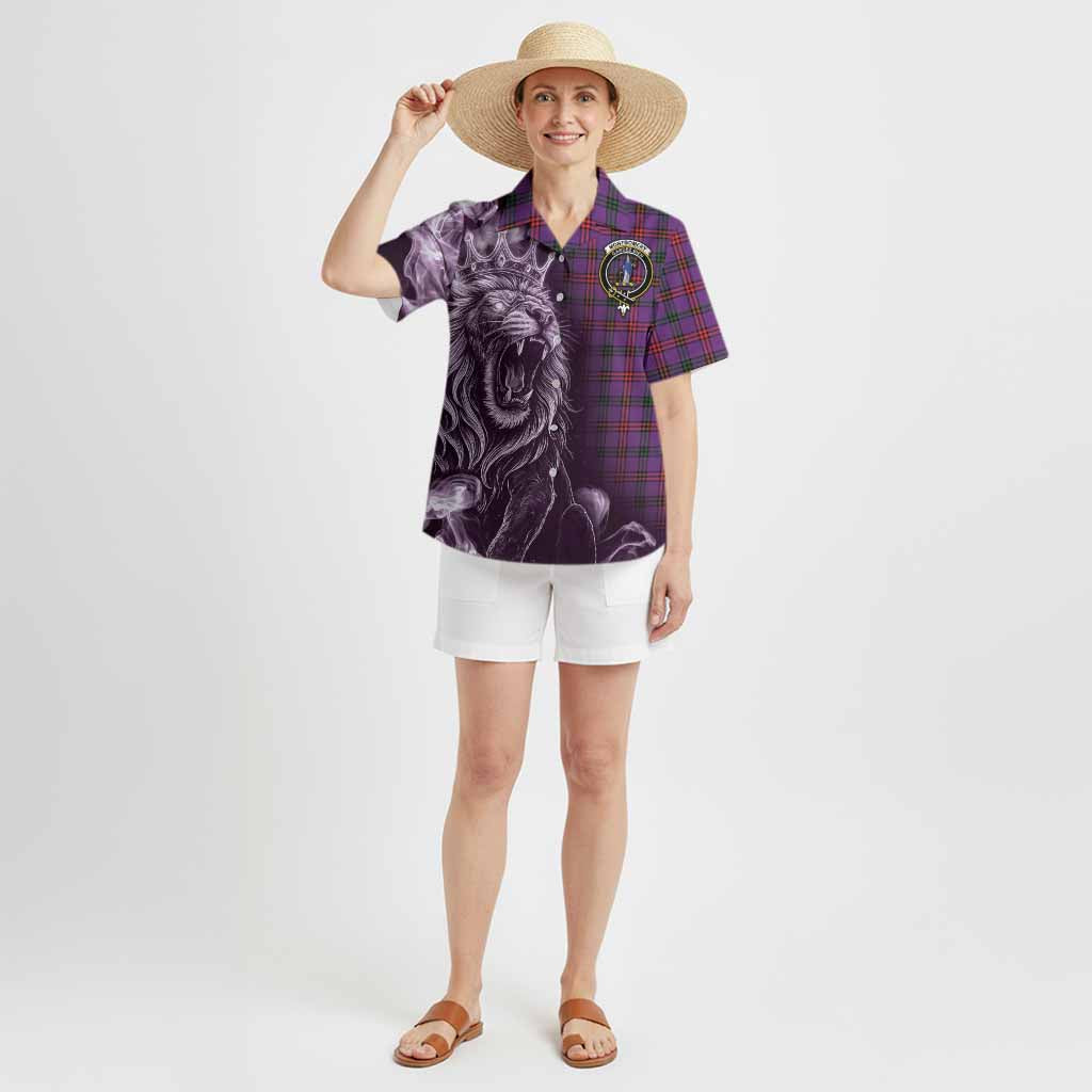Montgomery Tartan Hawaiian Shirt Roaring Lion Heritage