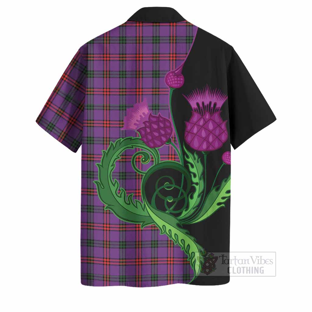 Montgomery Tartan Hawaiian Shirt Traditional Scottish Thistle