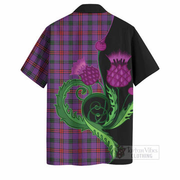 Montgomery Tartan Hawaiian Shirt Traditional Scottish Thistle