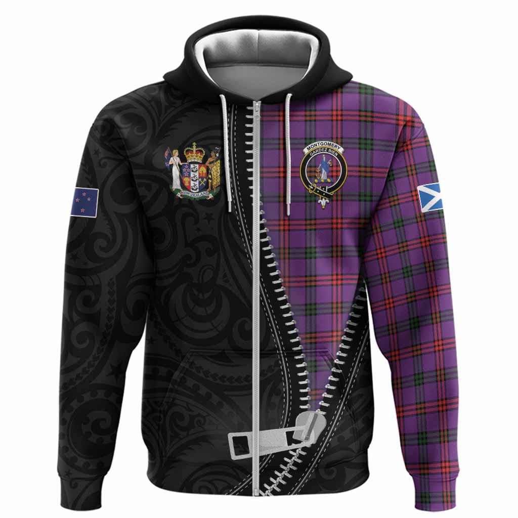 Montgomery Tartan Hoodie New Zealand Pattern Unique Zipper Stylized