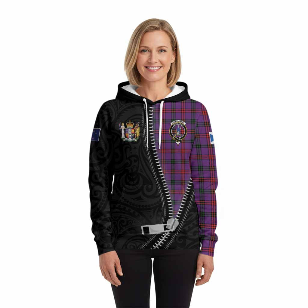 Montgomery Tartan Hoodie New Zealand Pattern Unique Zipper Stylized